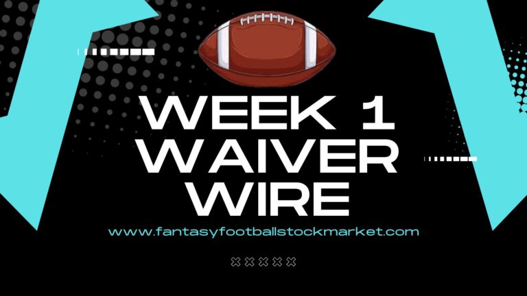 THE BEST OF THE BEST, WEEK ONE WAIVER WIRE PICKS