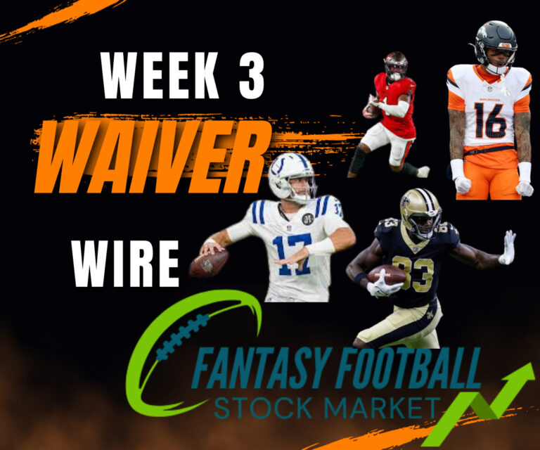 Waiver Claims for week 3